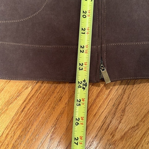 Vintage Doncaster Jacket Brown Fully Lined Zip Closure Size 4/6 - Picture 12 of 14